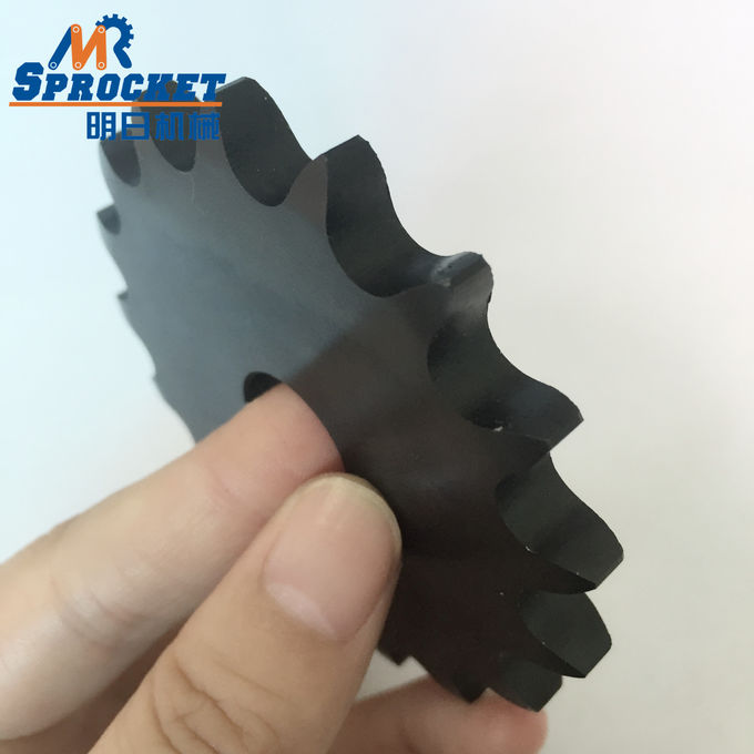 Βιομηχανικό πιάτων ροδών αλυσίδων υλικό χρώματος 45C αλυσσοτροχών 40A17T μαύρο