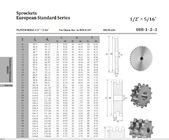 Professional 304 Stainless Steel Sprockets , DIN/ANSI Stainless Steel Roller Chain Sprockets